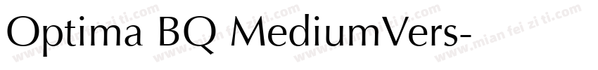 Optima BQ MediumVers字体转换